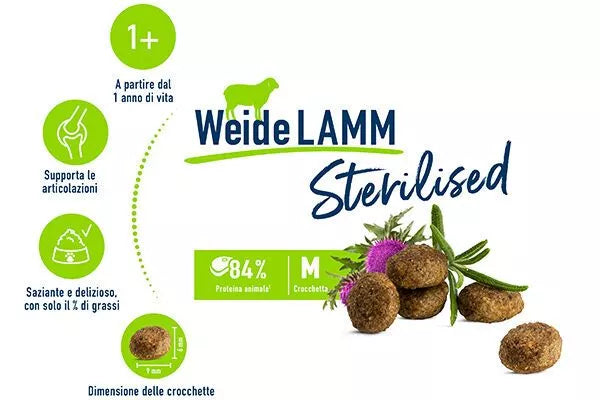 Happy Cat Sterilised Adult Farm Lamb 300gr.