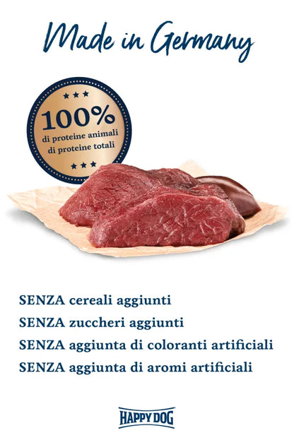 HAPPY DOG SENSIBLE PURE - CANGURO PURO – MONOPROTEICO GRAIN FREE - PER CANI SENSIBILI