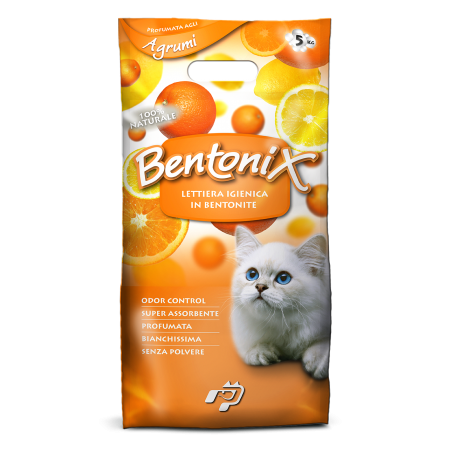 LETTIERA IGIENICA Bentonix Lettiera in Bentonite AGRUMI, 5Kg