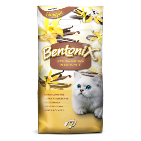 LETTIERA IGIENICA Bentonix Lettiera in Bentonite VANIGLIA, 5Kg