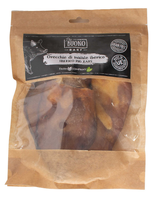 Orecchie di maiale iberico Maxi XL busta 2 pz 15 cm