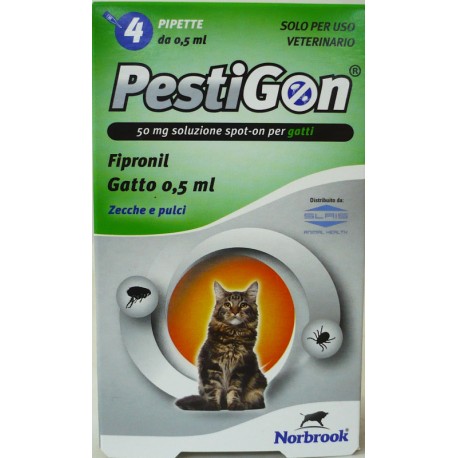 1 Pipetta PESTIGON - Spot-On GATTO (1kg o più)