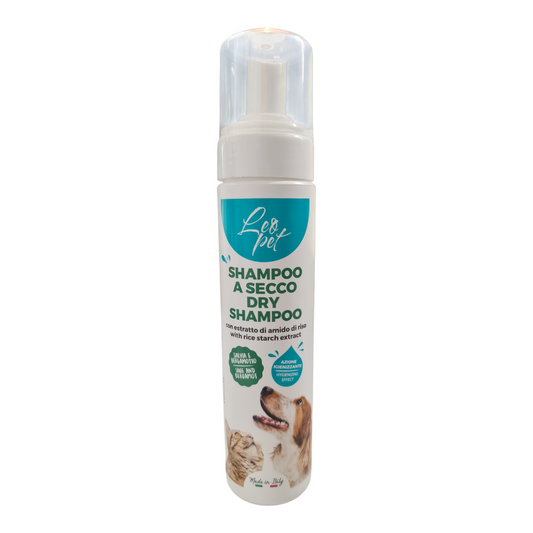 SHAMPOO A SECCO PER CANI E GATTI CON SALVIA E BERGAMOTTO 200 ML