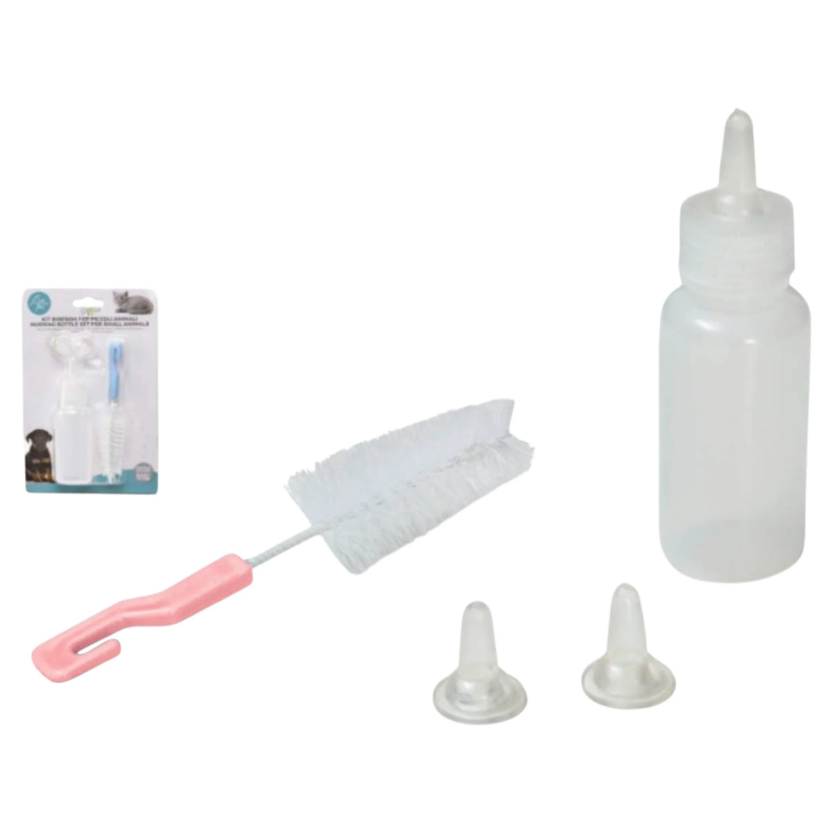 50 ML PUPPY BOTTLE KIT WITH ASSORTED COLOR ACCESSORIES