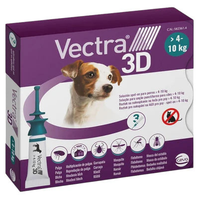 VECTRA 3D SPOT-ON PER CANI DA 4 KG A 10 KG (UNA PIPETTA)