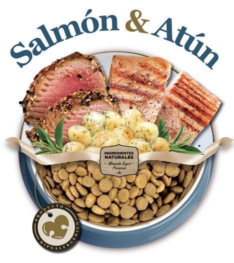 CROCCHETTE PER CANI NATURAL DOG FOOD GRAIN-FREE SALMONE E TONNO IPOALLERGENICO