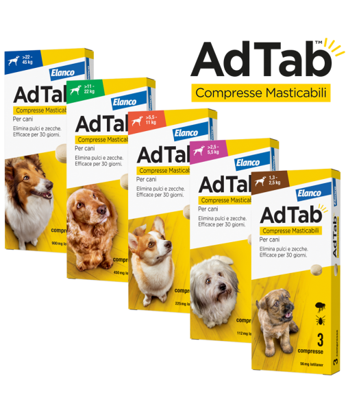 ADTAB COMPRESSE MASTICABILI PER CANI (UNA COMPRESSA)