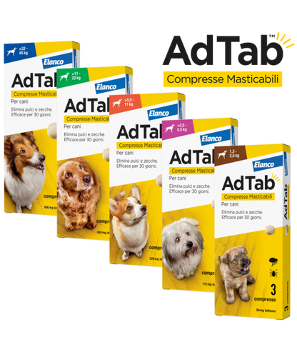 ADTAB COMPRESSE MASTICABILI PER CANI (UNA COMPRESSA)