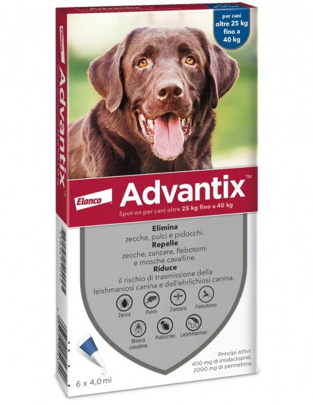 ADVANTIX SPOT-ON PER CANI OLTRE 25 KG FINO A 40 KG (UNA PIPETTA)