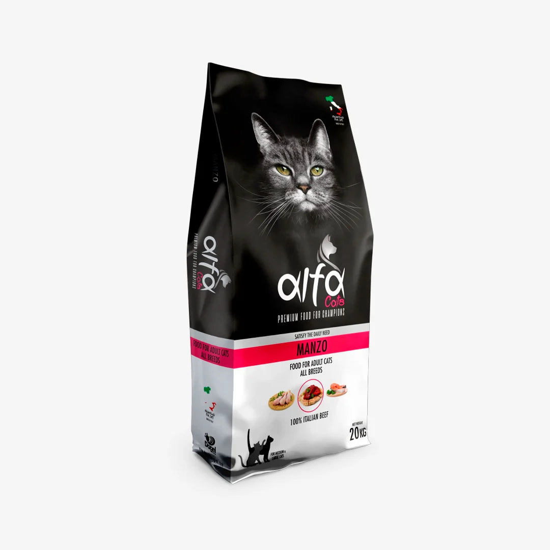CROCCHETTE PER GATTI ALFA CATS MANZO 100% ITALIANO PER GATTI STERILIZZATI
