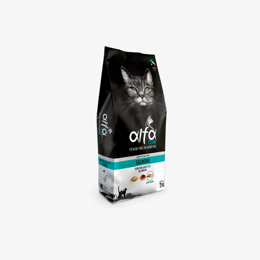 ALFA CATS ADULT SALMONE - ALIMENTO SECCO ADATTO AL MANTENIMENTO E LA CURA DELLA PELLE