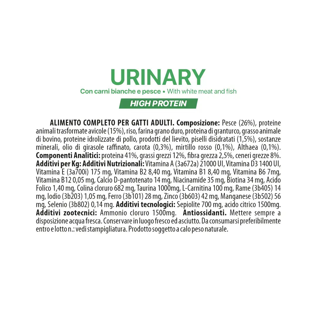 ALTHEA CAT URINARY - PESCE E CARNI BIANCHE - 1,5 KG