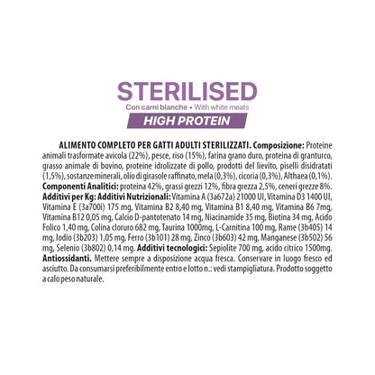 ALTHEA CAT STERILISED - CARNI BIANCHE E PESCE - 1,5 KG
