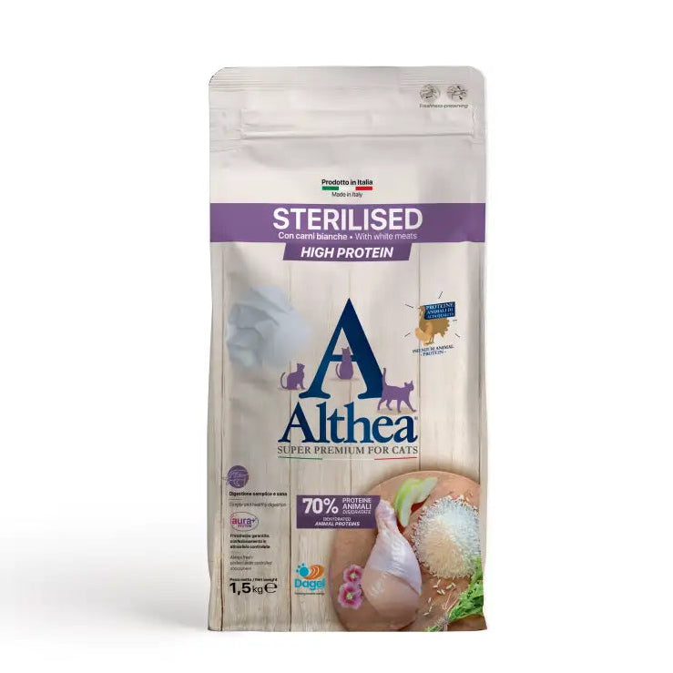 ALTHEA CAT STERILISED - CARNI BIANCHE E PESCE - 1,5 KG