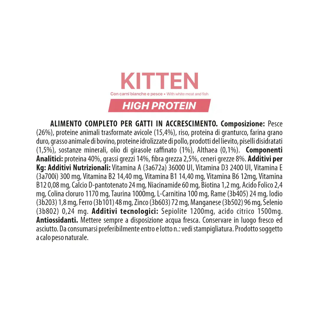 ALTHEA CAT KITTEN - PESCE E CARNI BIANCHE - 1,5 KG