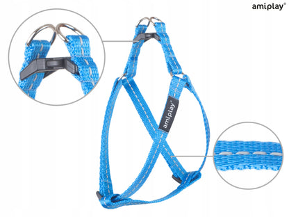 PETTORINA REGOLABILE RIFLETTENTE - AZZURRO