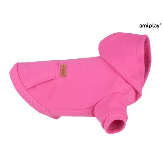 FELPA CON CAPPUCCIO "TEXAS" - ROSA
