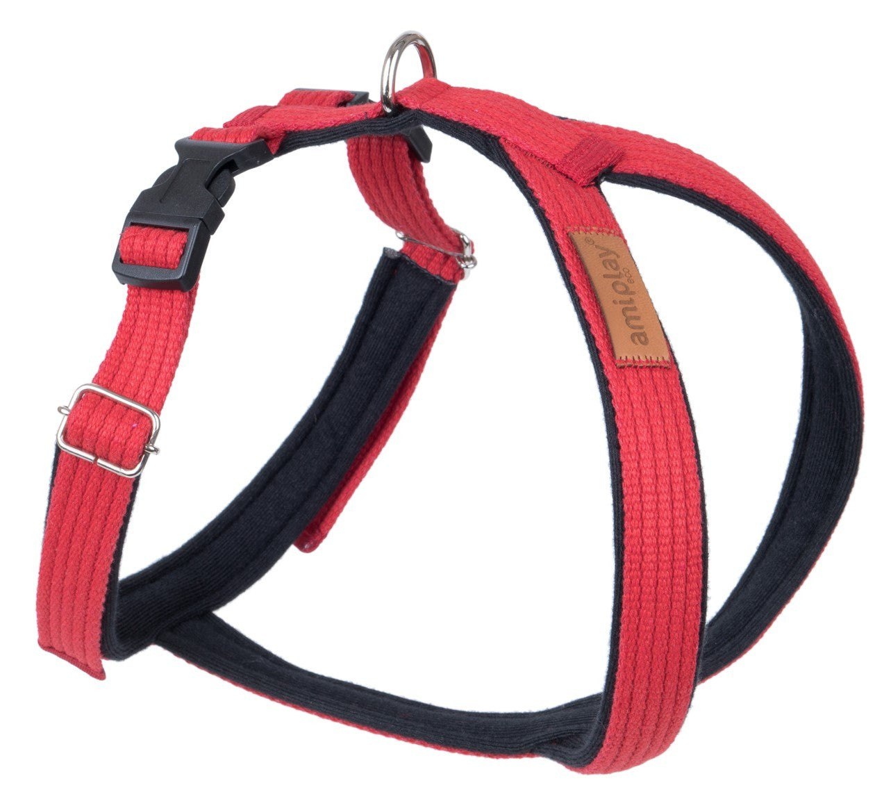 PETTORINA REGOLABILE GRAND SOFT IN COTONE - ROSSO