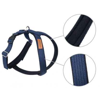 PETTORINA REGOLABILE GRAND SOFT IN COTONE - BLU SCURO