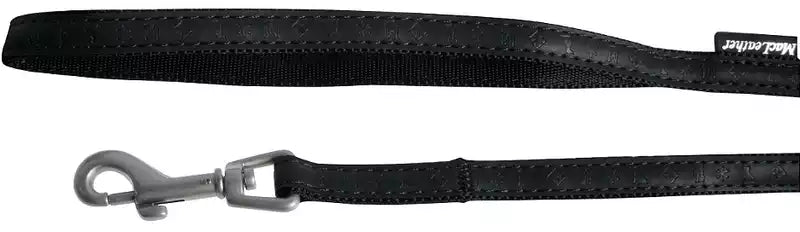 GUINZAGLIO "MAC LEATHER" - ZOLUX NERO