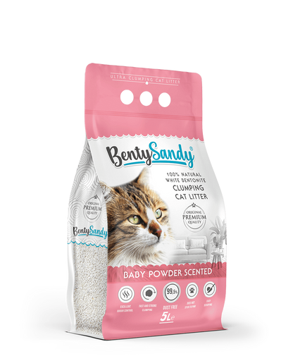 BENTY SANDY - LETTIERA SUPER PREMIUM AGGLOMERANTE BIANCA 5L