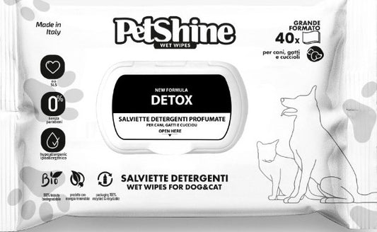 SALVIETTE DETERGENTI PROFUMATE DETOX - 40 PEZZI