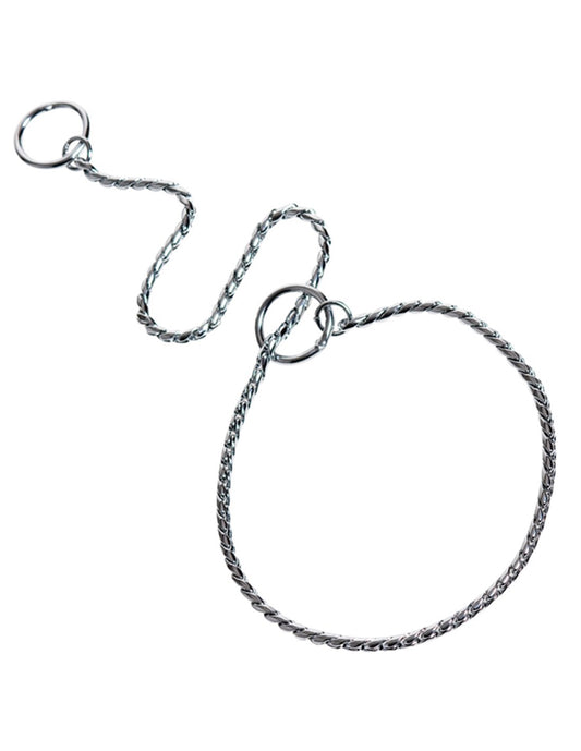 COLLARE STRANGOLO A MAGLIA TONDA IN OTTONE