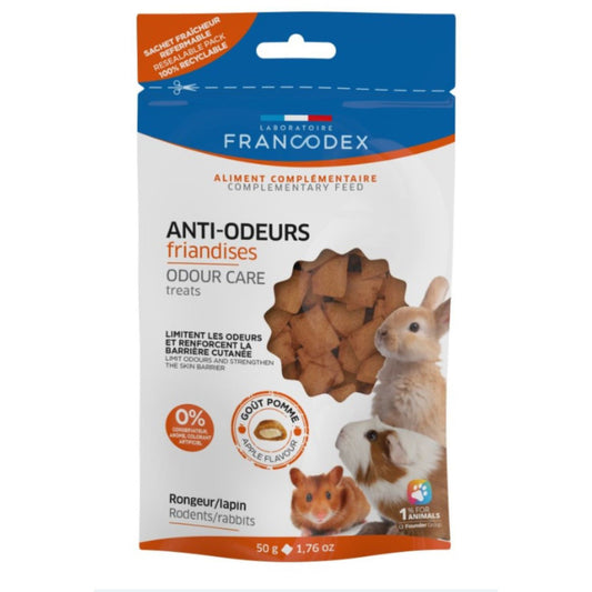 SNACK ANTI ODORI PER CONIGLI E RODITORI 50g