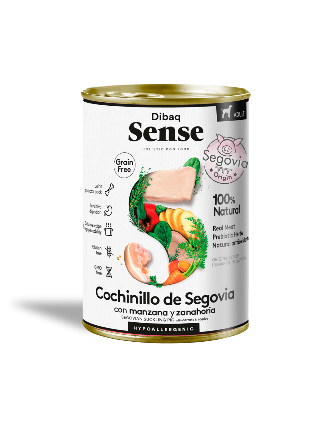 Umido Cane Dibaq Sense 400g Grain Free Maiale Adult