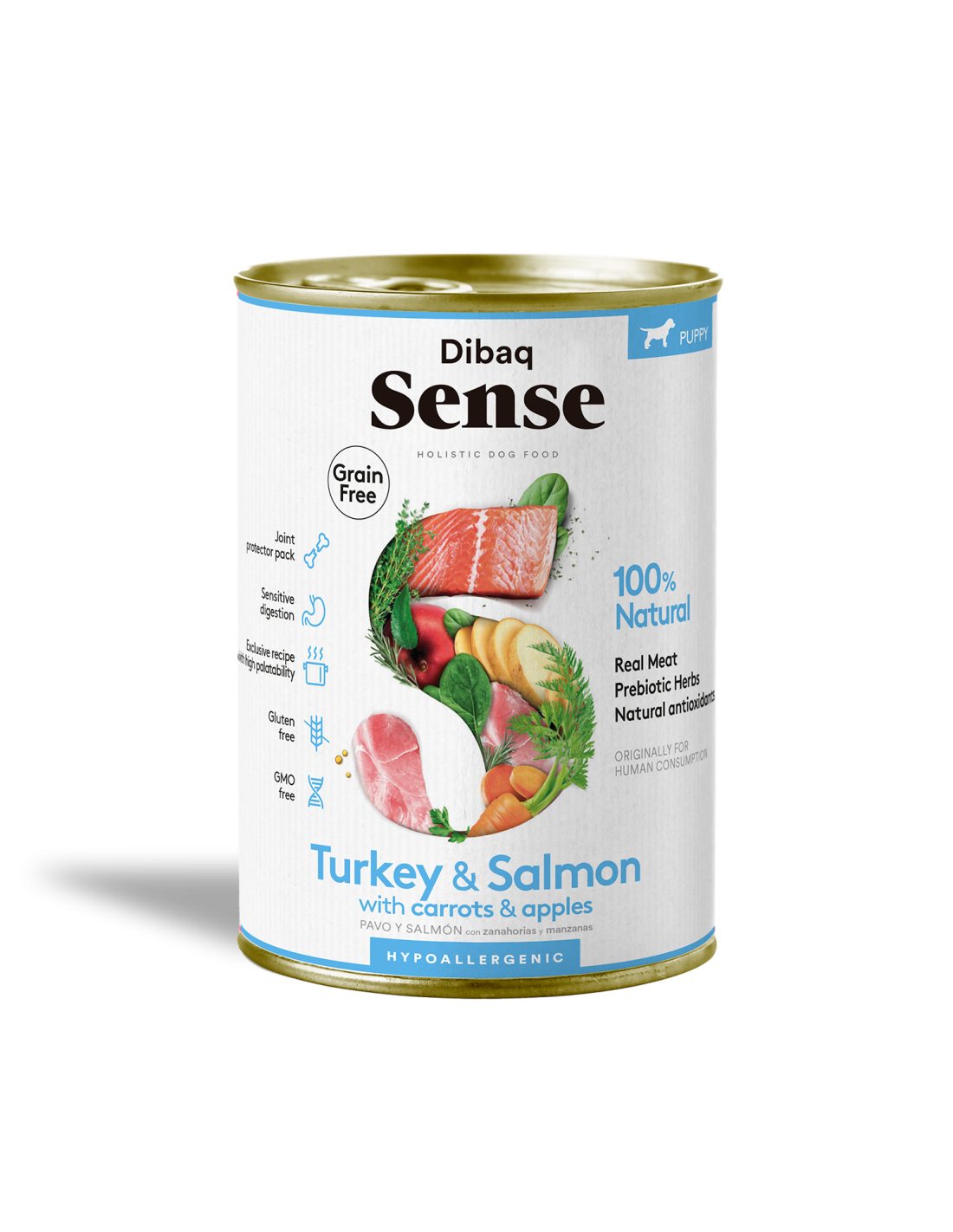 Umido Cane Dibaq Sense 400g Grain Free Puppy Tacchino e Salmone