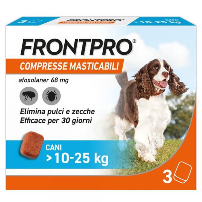 FRONTPRO COMPRESSE MASTICABILI PER CANI >10-25 KG (UNA COMPRESSA)