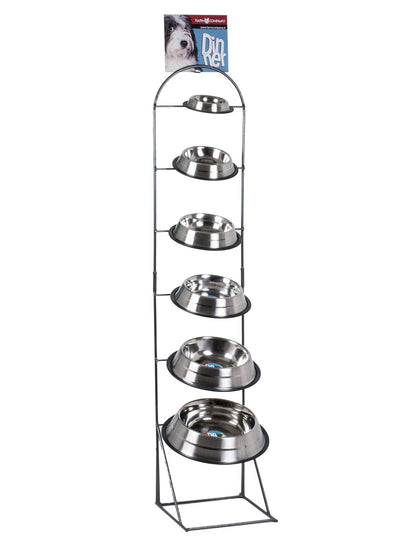 CIOTOLA PER CANI "SOLE" ACCIAIO INOX CON ANTISCIVOLO