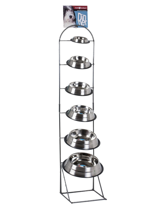 CIOTOLA PER CANI "SOLE" ACCIAIO INOX CON ANTISCIVOLO