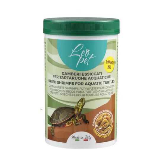 GAMBERI ESSICCATI PER TARTARUGHE ACQUATICHE 1300 ML 150 G