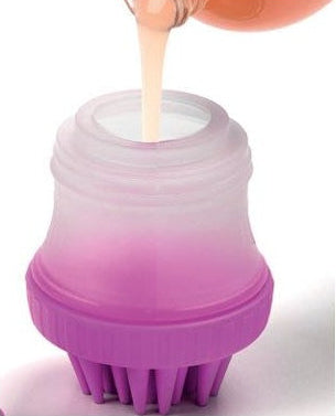 SPLENDY - SPAZZOLA IN SILICONE CON DISPENSER PORTA SAPONE