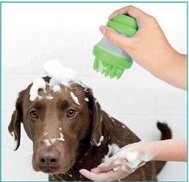 SPLENDY - SPAZZOLA IN SILICONE CON DISPENSER PORTA SAPONE