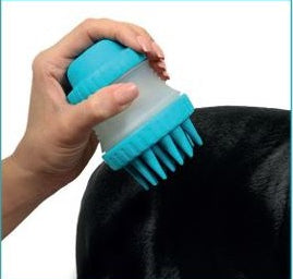 SPLENDY - SPAZZOLA IN SILICONE CON DISPENSER PORTA SAPONE