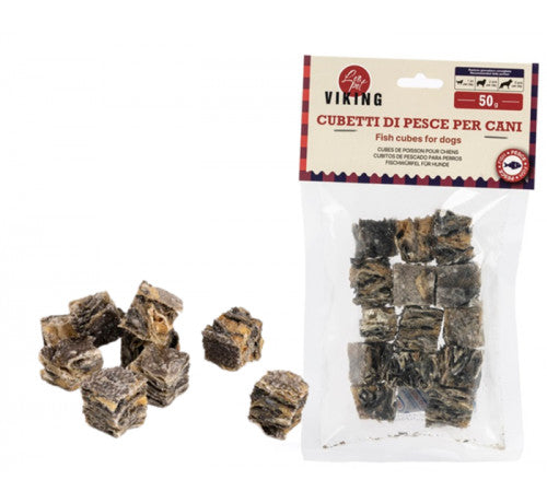 CUBETTI DI PESCE PER CANI - 50g