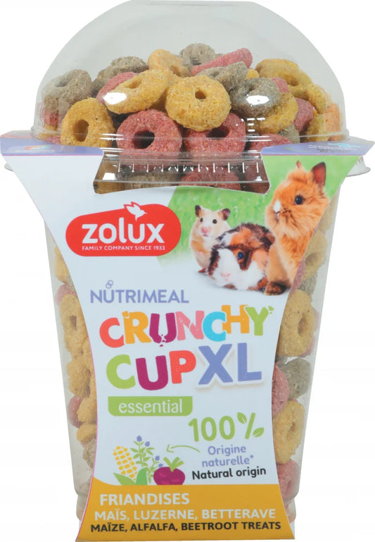 SNACK CRUNCHY CUP XL PER CONIGLI E RODITORI