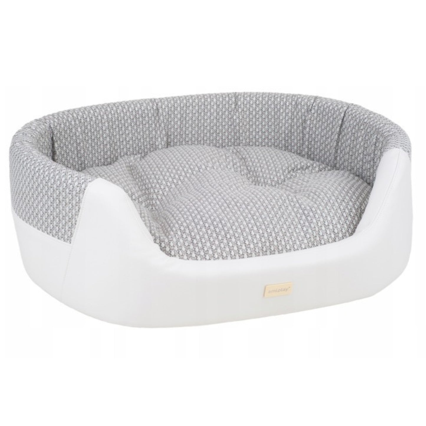 LETTO ELLISSE MORGAN AMIPLAY 2 IN 1 - BIANCO/BEIGE