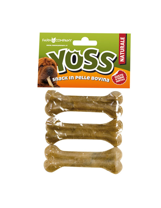 Osso pressato in pelle bovina 10 cm - Blister 3pz