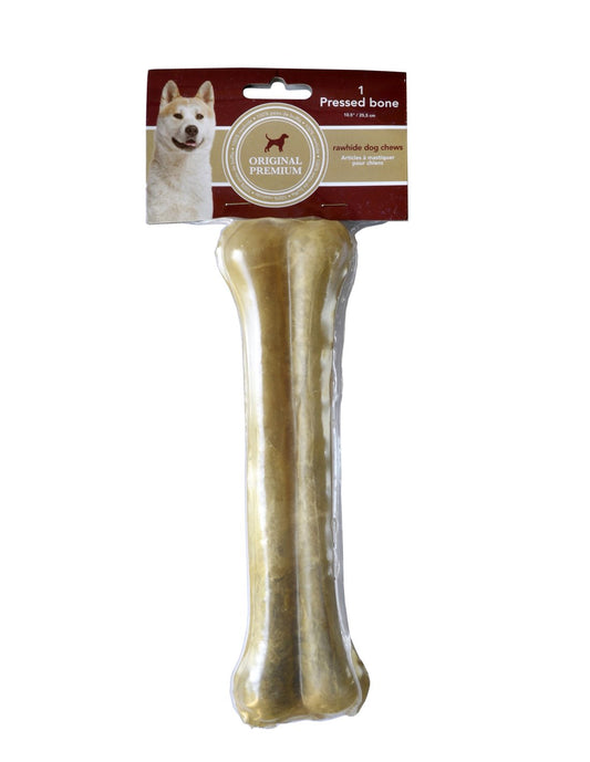 Osso naturale pressato cm 25 - conf. da 1 pezzo Peso al pezzo gr. 250-280