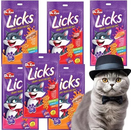 LICKS SNACK CREMOSO - BUSTINA CON 4 SNACK