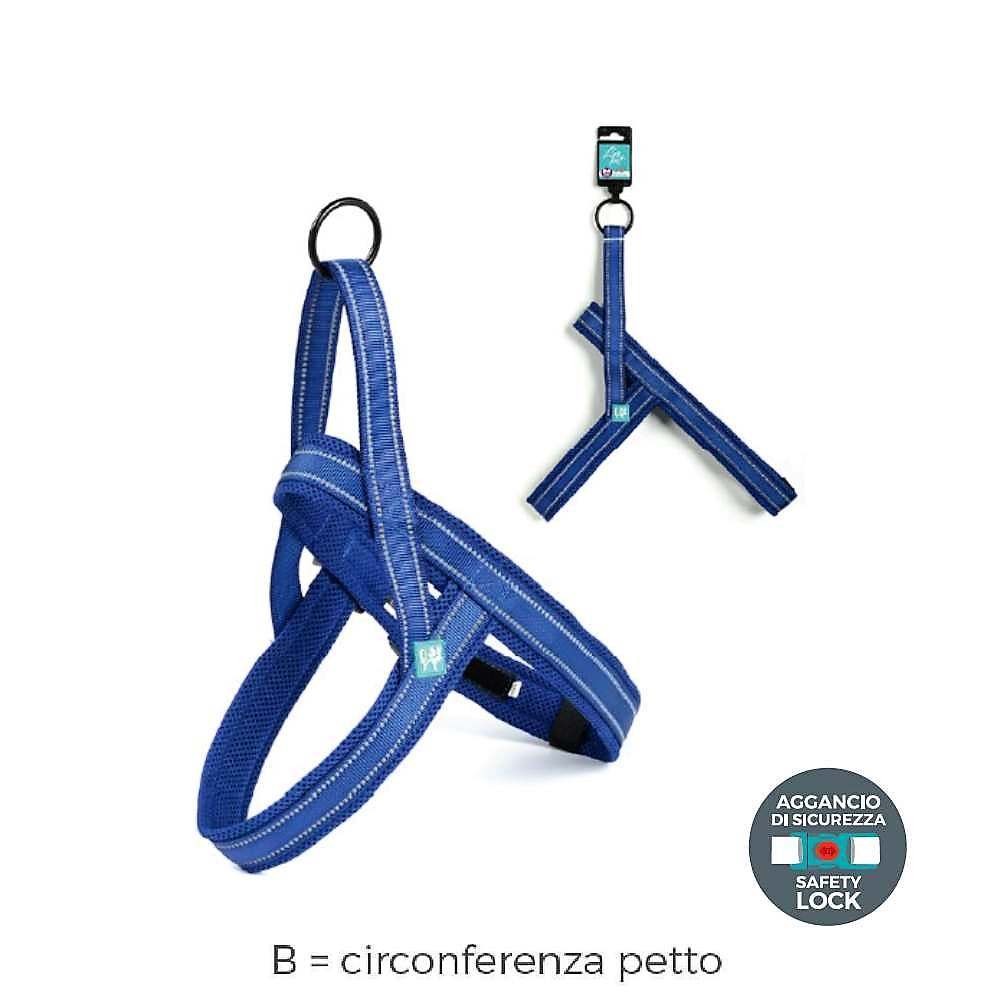 PETTORINA NORVEGESE IN NYLON E MESH LEOPET VARI COLORI