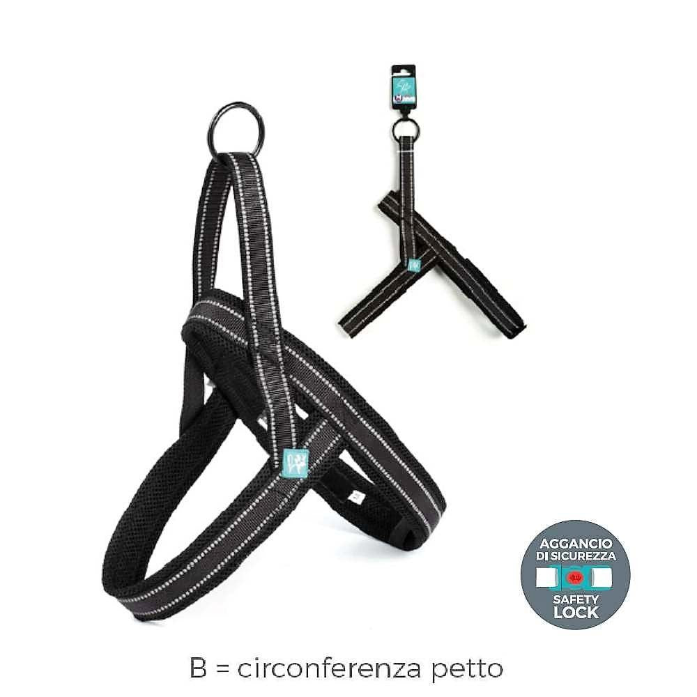 PETTORINA NORVEGESE IN NYLON E MESH LEOPET VARI COLORI