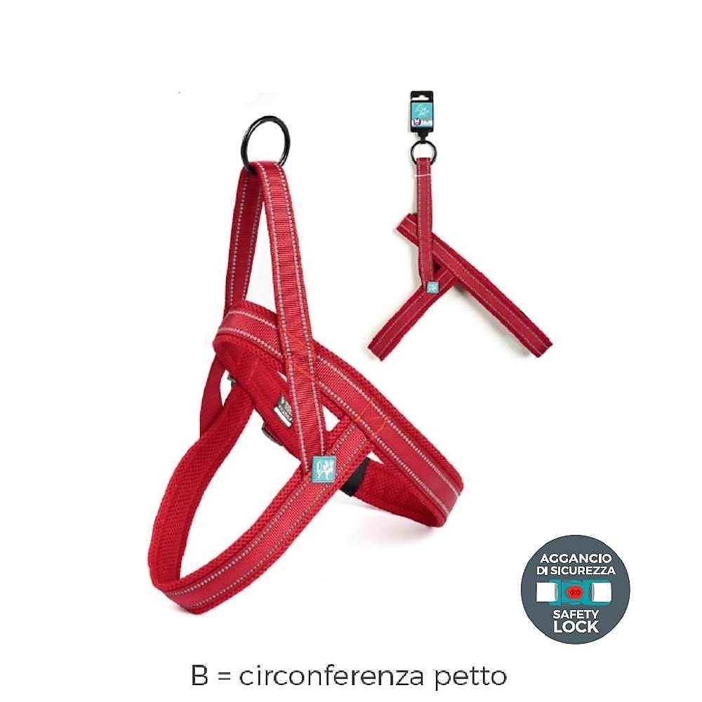 PETTORINA NORVEGESE IN NYLON E MESH LEOPET VARI COLORI