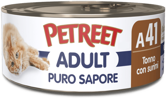 PETREET ADULT PURO SAPORE A41 - TONNO CON SURIMI 70G