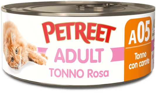 PETREET ADULT IN JELLY A05 - TONNO CON CAROTE 70G