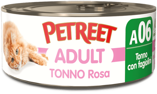 PETREET ADULT IN JELLY A06 - TONNO CON FAGIOLINI 70G