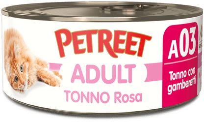 PETREET ADULT IN JELLY A03 - TONNO CON GAMBERETTI 70G